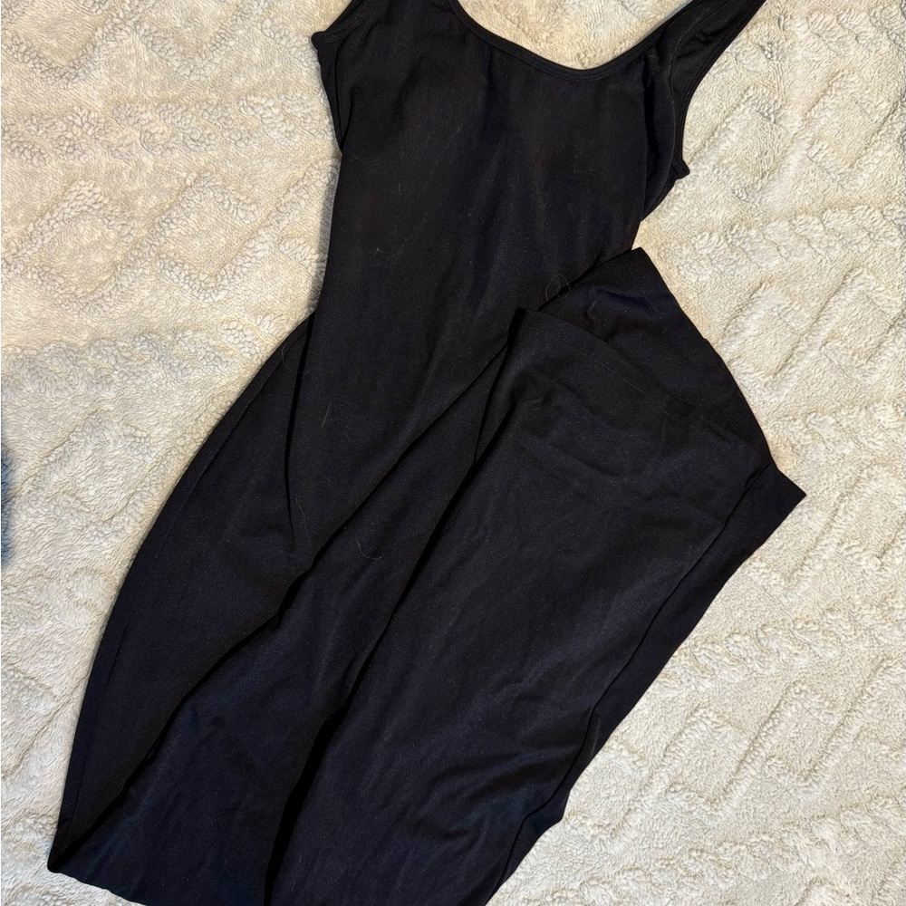 Black bootcut jumpsuit